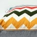 Chevron Weasley - chevron striped organic hand screenprinted pillow, 20 x 20