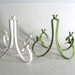 Vintage white and green candelabras for 10 candles