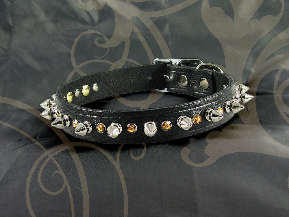 Leather Collar - Amber