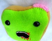 Zombie Toast - Undead Food Plush (Made to Order)