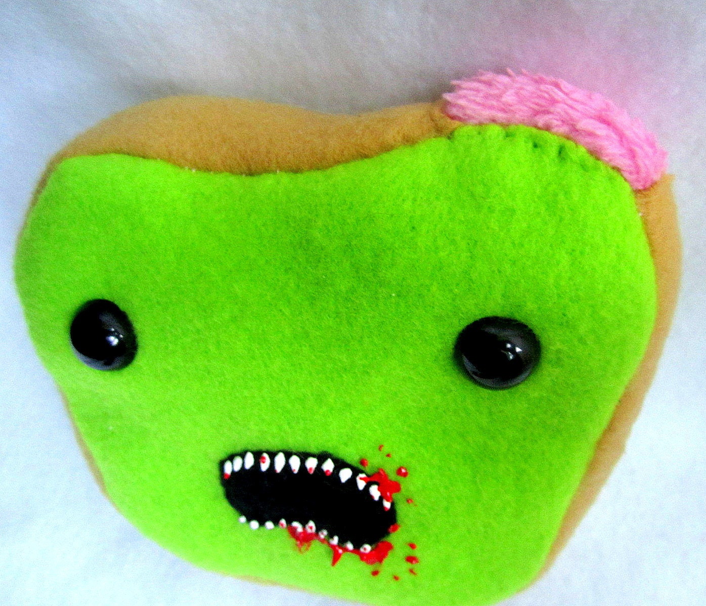 Zombie Toast - Undead Food Plush (Made to Order)