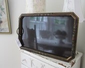 Vintage Barbola Tray - Serving - Bedroom - ANTIQUE - Shabby - French - Cottage - Paris Apt.