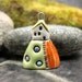 Hilltop Cottage...Blueberry Farm...Porcelain Pendant