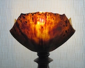 Tortoiseshell Table Torch gothic accent lamp or night light
