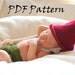 PDF Crochet Pattern for Garden Gnome Newborn Photo Prop