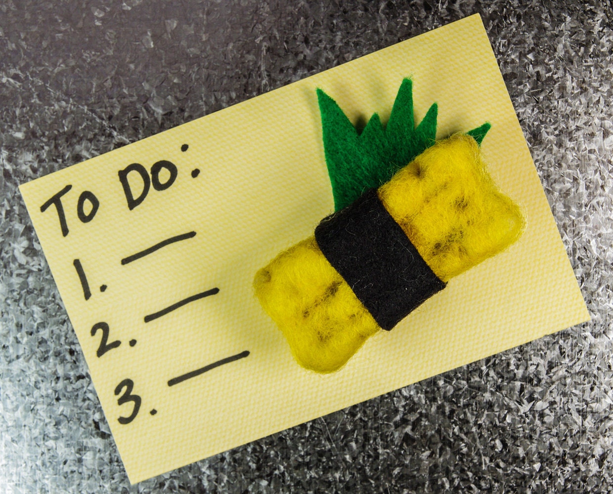 OOAK Needle Felt Plush -  Egg Sushi Magnet