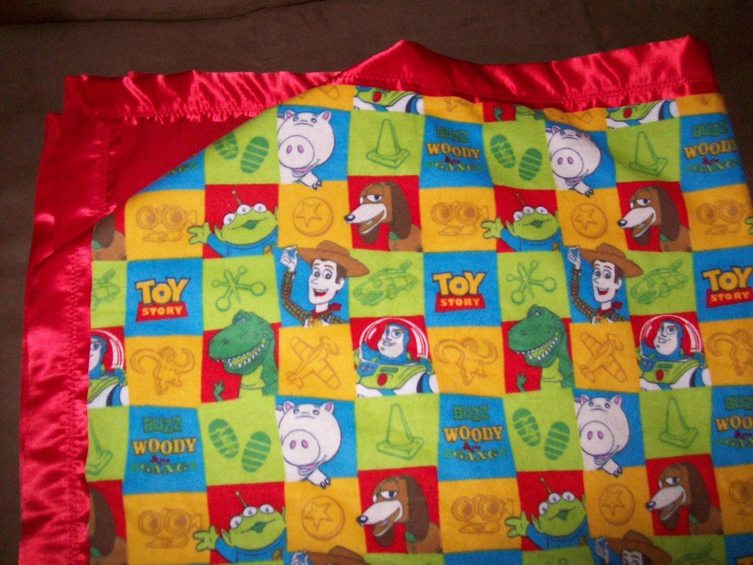 Toy Story Baby Toddler Blanket handmade fleece by missymail123