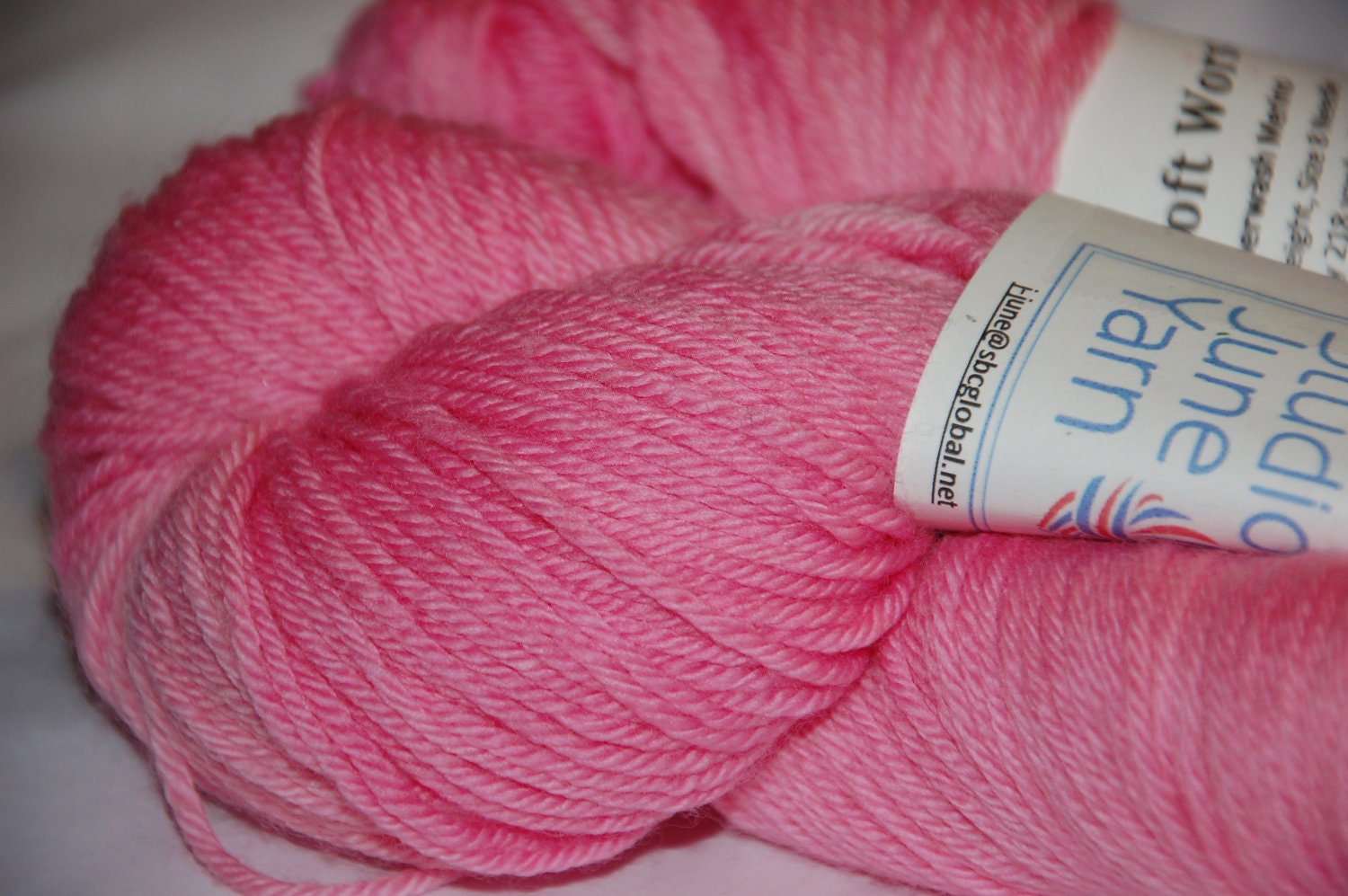 Studio June Yarn, Squishy Soft Worsted, Superwash Merino,Worsted Weight, Color: Pink