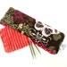 Stitch Holder Point Protector Zipper Pouch Needle Nook - DPN & Circular Project Holder - Electric Butterfly