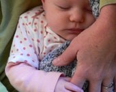 Luxurious Handknit Baby Blanket made from organic cotton and bamboo