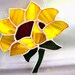 Sunflower Stained Glass Flowers Suncatcher Cottage Chic Farm Halloween Harvest Fall Decor Garden Birthday Housewarming Wedding Gift Spring