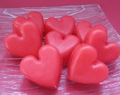 Heart Soap Favors - 10 Favor Bags with Soap Hearts for Parties, Showers, Weddings
