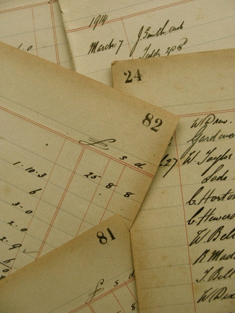 Stunning Victorian 1909-1916 Ledgers Over 100 Years Old