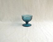 Deep Blue Glass Sherbet Cup