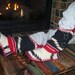 Cowpoke Slouchers - Felted Blanket Wool Slipper Boots/ Wool Lined/ Sheepskin & Leather Soles - Size 7/8 - Ready to Ship