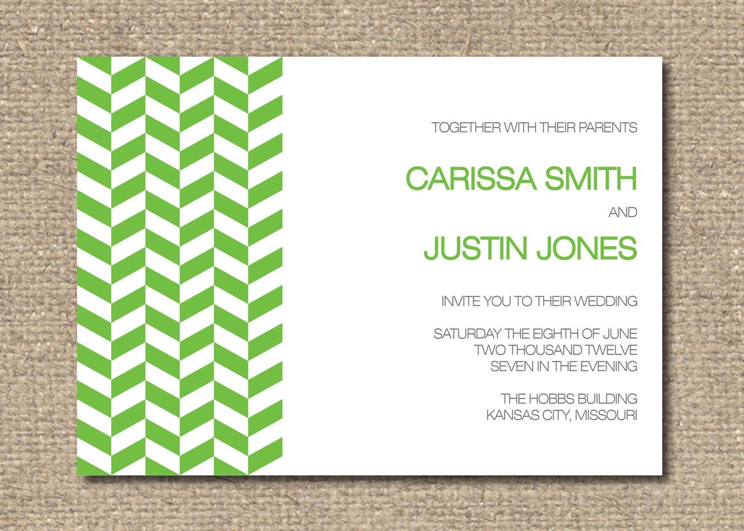 Carissa Printable Wedding Invitation Suite