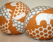 Elephant Parade - Toy Ball with a Rattle Inside - Large Size - Organic Fabric