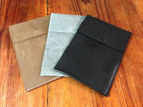 Mini Tablet or Reader Case in Leather with Flap, in Choice of Colors