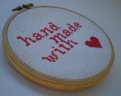 Embroidery Hoop - Cross stitch - Home Decor - Wall Hanging - Hand Made with Love - Free Shipping Worldwide