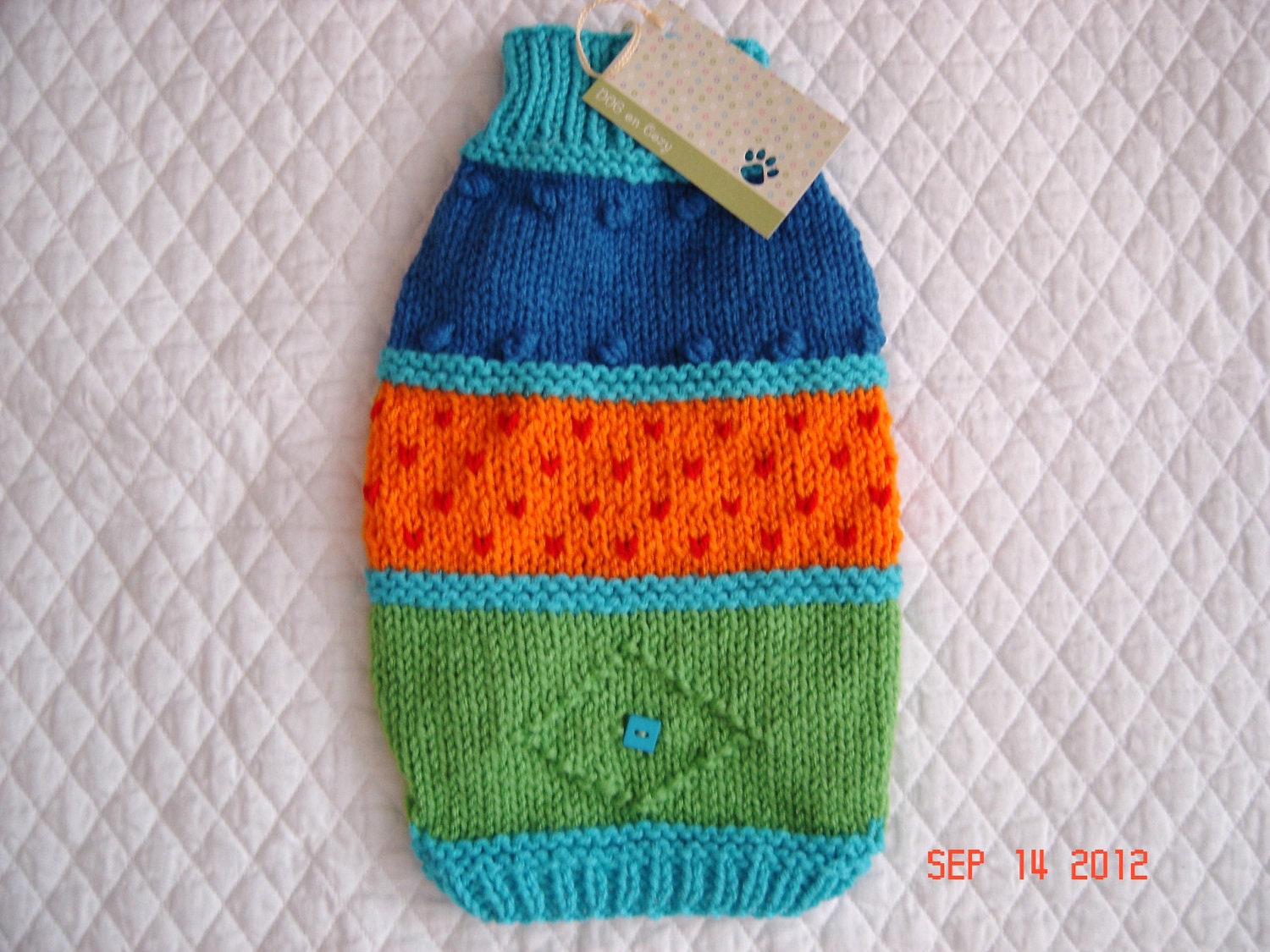 Dog Sweater Coat - XSMALL - Medley