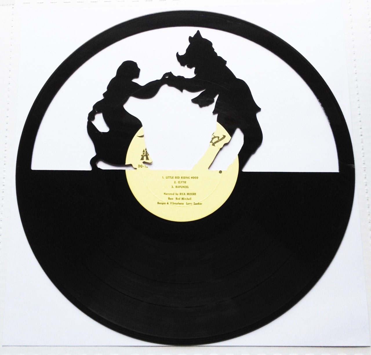 RED RIDING hood  Vinyl Record Silhouette
