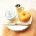 Coffee Food Ring Bagel Cream Cheese Miniature Food Jewelry