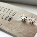 5-6mm Herkimer Diamond and Sterling Silver stud earrings