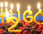 beeswax cupcake number/letter candles