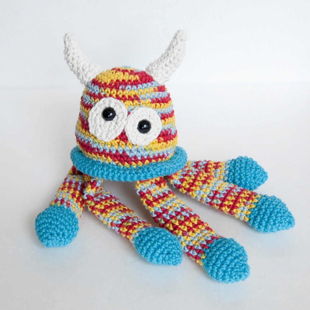 Instant Download Crochet Pattern - Amigurumi Bed Monster