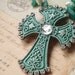 The Amazonite Cross - Religious Necklace, Freshwater Pearl Necklace, Silver Necklace, Amazonite Necklace, Cross Necklace