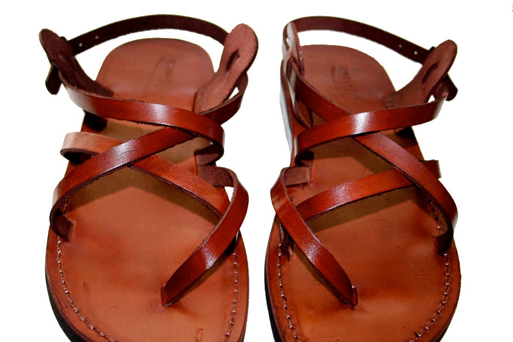 Brown Triple Leather Sandals