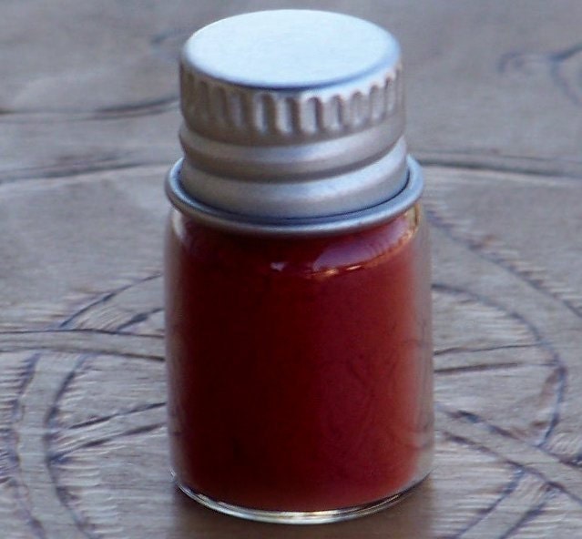 DARK RED OCHRE (Morocco) - Quality Earth Pigment for Reddening Runes, Rune or Sigil Magick, Shamanism, Trance Work, Body Painting