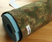 Green Yoga Bag Pilates Mat Bag Mens Yoga Bag - Gold Russet Leaves READY to SHIP