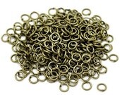 Antique Bronze Open JumpRings, Wholesale 1000pcs Split Rings 5mm   (514A)