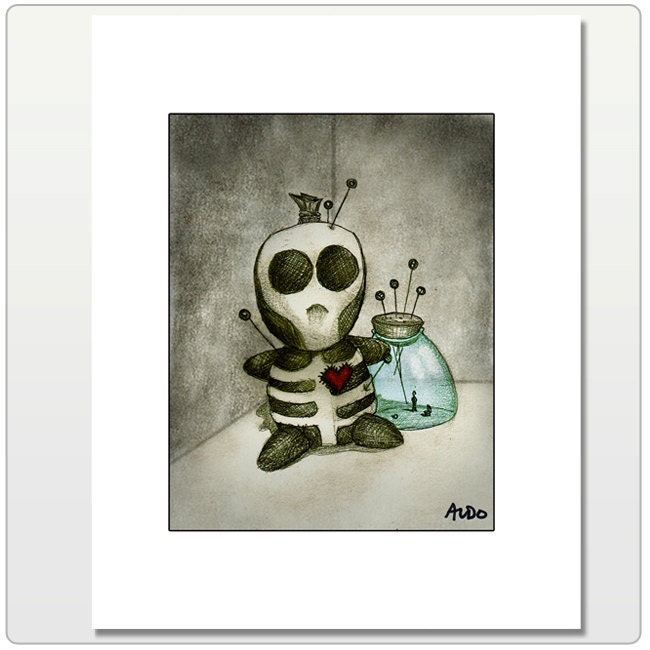 Voodoo Doll Print 8x10