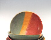 Reggae Bowl: Rasta Red Gold and Green Single Serving Bowl