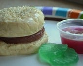 Fast Food Burger and Fries Novelty Food Soap