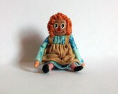 Miniature Raggedy Ann Doll (1 inch dollhouse scale)