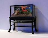 Fish Tank with Stand (half inch scale dollhouse)