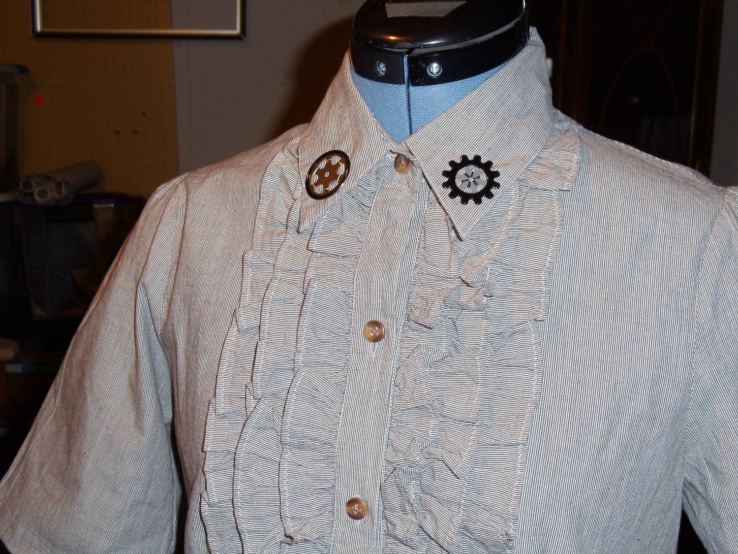 Ladies Small Steampunk Blouse Sale Ten OFF