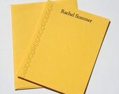 Personalized Flat Cards - Notecard- Note Cards - Custom - Eco-friendly - Embossed