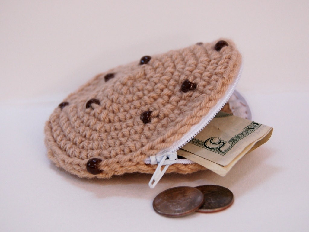Sweet Chocolate Chip Cookie Zippered Wallet