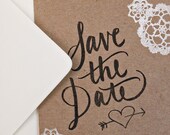 Chipboard Calligraphy Save the Date Kit Rubber Stamps NEW PRICE