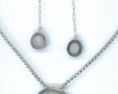Bridal Earrings and Pendant Set