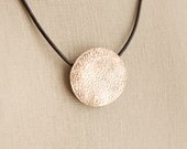 Gold Bronze Simple Circle Necklace