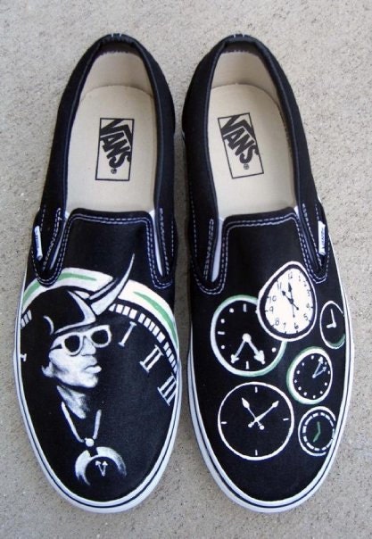 Flava Flav Hand Painted Custom Vans Shoes