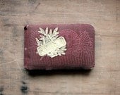 Filled With Memories - Antique 1890 Autograph Album - Book - Red - Rustic - Collectible - Victorian