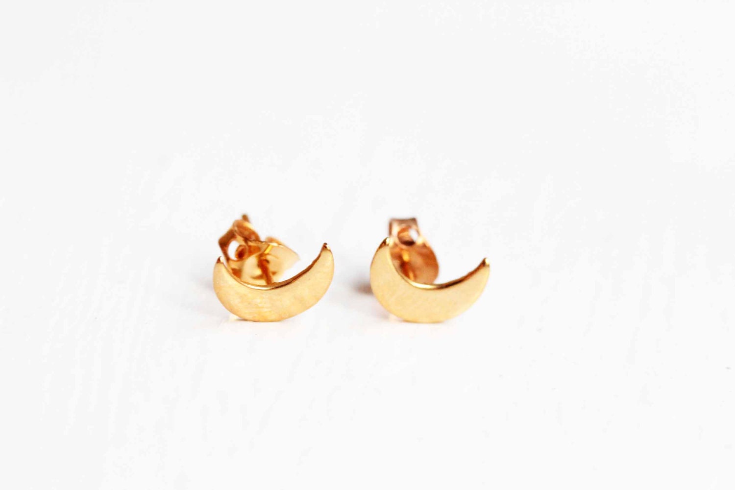 Gold Moon Studs