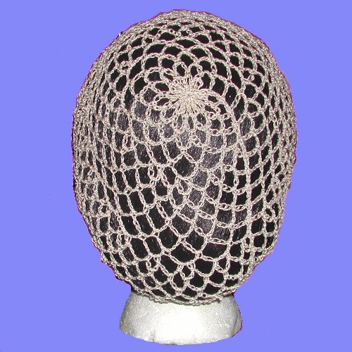 Snood Hair Net - Metallic Gold/Natural