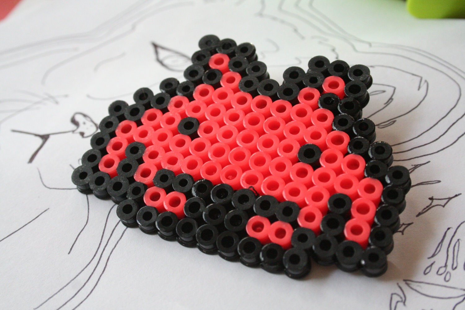 Retro Space Invaders - Hama Pin